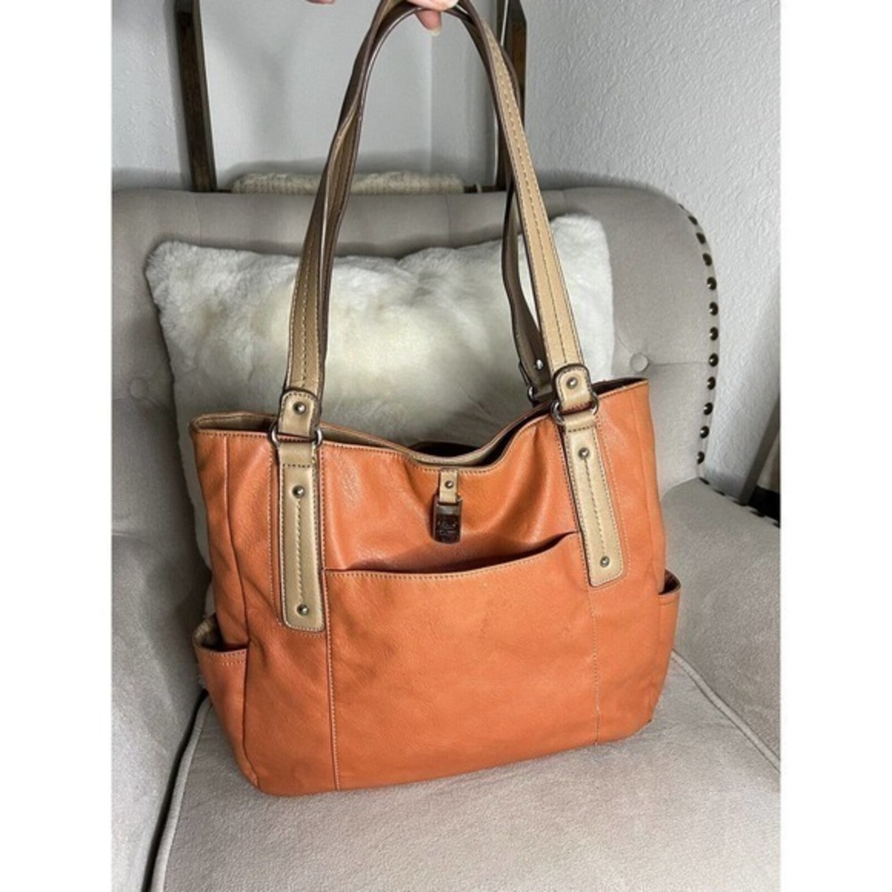 Relic Orange Tan Purse Shoulder Handbag Faux Leather